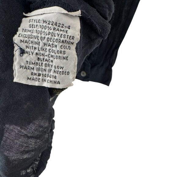 Johnny Was Workshop X-Small Miro Henley Popover Tunic Top Embroidered Womens - Picture 5 of 16